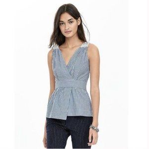 Banana Republic peplum v-neck